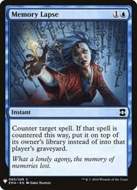 Memory Lapse - The List Reprints - Magic: The Gathering card