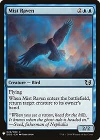 Mist Raven - The List Reprints - Magic: The Gathering card