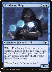 Pondering Mage - The List Reprints - Magic: The Gathering card