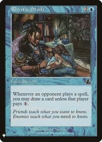 Rhystic Study - The List Reprints - Magic: The Gathering card