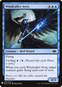 Windcaller Aven - The List Reprints - Magic: The Gathering card