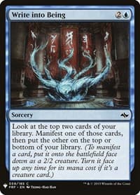Write into Being - The List Reprints - Magic: The Gathering card