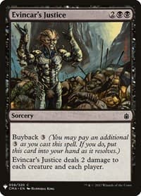 Evincar's Justice - The List Reprints - Magic: The Gathering card