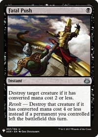 Fatal Push - The List Reprints - Magic: The Gathering card