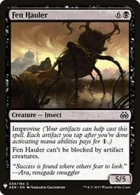 Fen Hauler - The List Reprints - Magic: The Gathering card