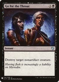 Go for the Throat - The List Reprints - Magic: The Gathering card