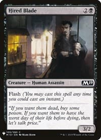 Hired Blade - The List Reprints - Magic: The Gathering card