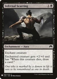Infernal Scarring - The List Reprints - Magic: The Gathering card