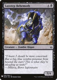 Lazotep Behemoth - The List Reprints - Magic: The Gathering card