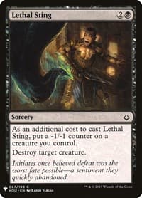 Lethal Sting - The List Reprints - Magic: The Gathering card