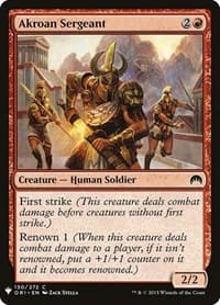 Akroan Sergeant - The List Reprints - Magic: The Gathering card