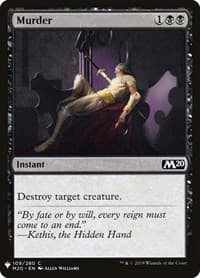 Murder - The List Reprints - Magic: The Gathering card