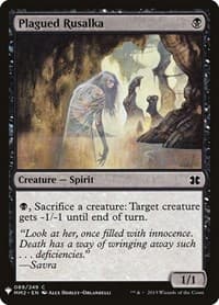 Plagued Rusalka - The List Reprints - Magic: The Gathering card
