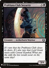 Prakhata Club Security - The List Reprints - Magic: The Gathering card