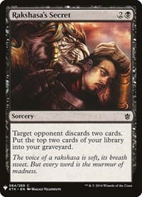 Rakshasa's Secret - The List Reprints - Magic: The Gathering card
