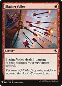 Blazing Volley - The List Reprints - Magic: The Gathering card
