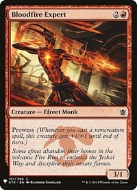 Bloodfire Expert - The List Reprints - Magic: The Gathering card