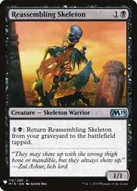 Reassembling Skeleton - The List Reprints - Magic: The Gathering card
