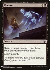 Recover - The List Reprints - Magic: The Gathering card