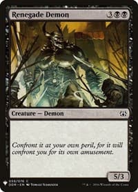Renegade Demon - The List Reprints - Magic: The Gathering card