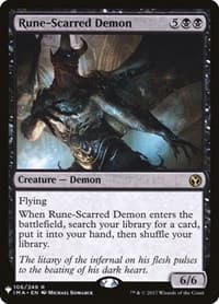 Rune-Scarred Demon - The List Reprints - Magic: The Gathering card