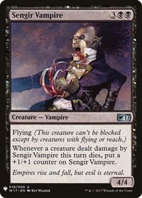 Sengir Vampire - The List Reprints - Magic: The Gathering card