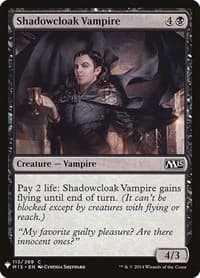 Shadowcloak Vampire - The List Reprints - Magic: The Gathering card
