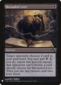 Shrouded Lore - The List Reprints - Magic: The Gathering card