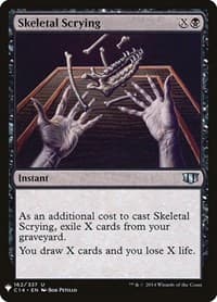 Skeletal Scrying - The List Reprints - Magic: The Gathering card