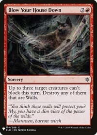 Blow Your House Down - The List Reprints - Magic: The Gathering card