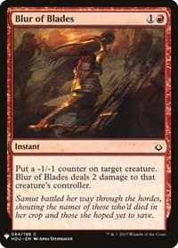 Blur of Blades - The List Reprints - Magic: The Gathering card