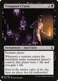 Trespasser's Curse - The List Reprints - Magic: The Gathering card
