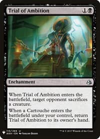 Trial of Ambition - The List Reprints - Magic: The Gathering card