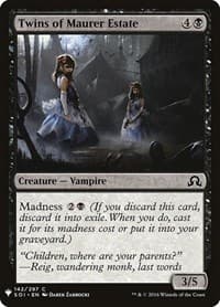Twins of Maurer Estate - The List Reprints - Magic: The Gathering card
