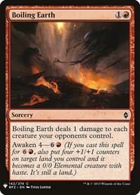 Boiling Earth - The List Reprints - Magic: The Gathering card