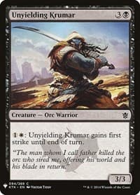 Unyielding Krumar - The List Reprints - Magic: The Gathering card