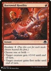 Borrowed Hostility - The List Reprints - Magic: The Gathering card