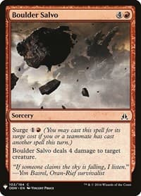 Boulder Salvo - The List Reprints - Magic: The Gathering card