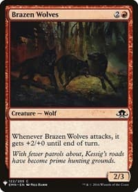 Brazen Wolves - The List Reprints - Magic: The Gathering card