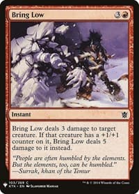 Bring Low - The List Reprints - Magic: The Gathering card