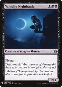 Vampire Nighthawk (E02) - The List Reprints - Magic: The Gathering card