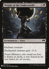 Weight of the Underworld - The List Reprints - Magic: The Gathering card