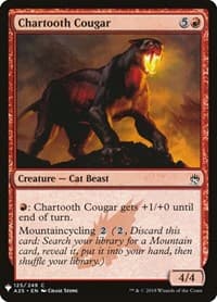 Chartooth Cougar - The List Reprints - Magic: The Gathering card
