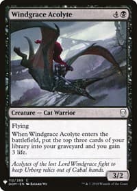 Windgrace Acolyte - The List Reprints - Magic: The Gathering card