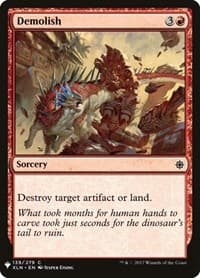 Demolish - The List Reprints - Magic: The Gathering card