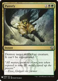 Putrefy (GK1) - The List Reprints - Magic: The Gathering card