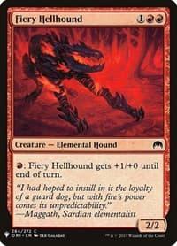 Fiery Hellhound - The List Reprints - Magic: The Gathering card