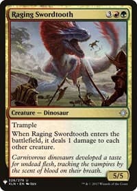 Raging Swordtooth - The List Reprints - Magic: The Gathering card