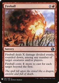 Fireball (IMA) - The List Reprints - Magic: The Gathering card