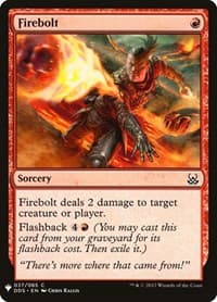 Firebolt - The List Reprints - Magic: The Gathering card